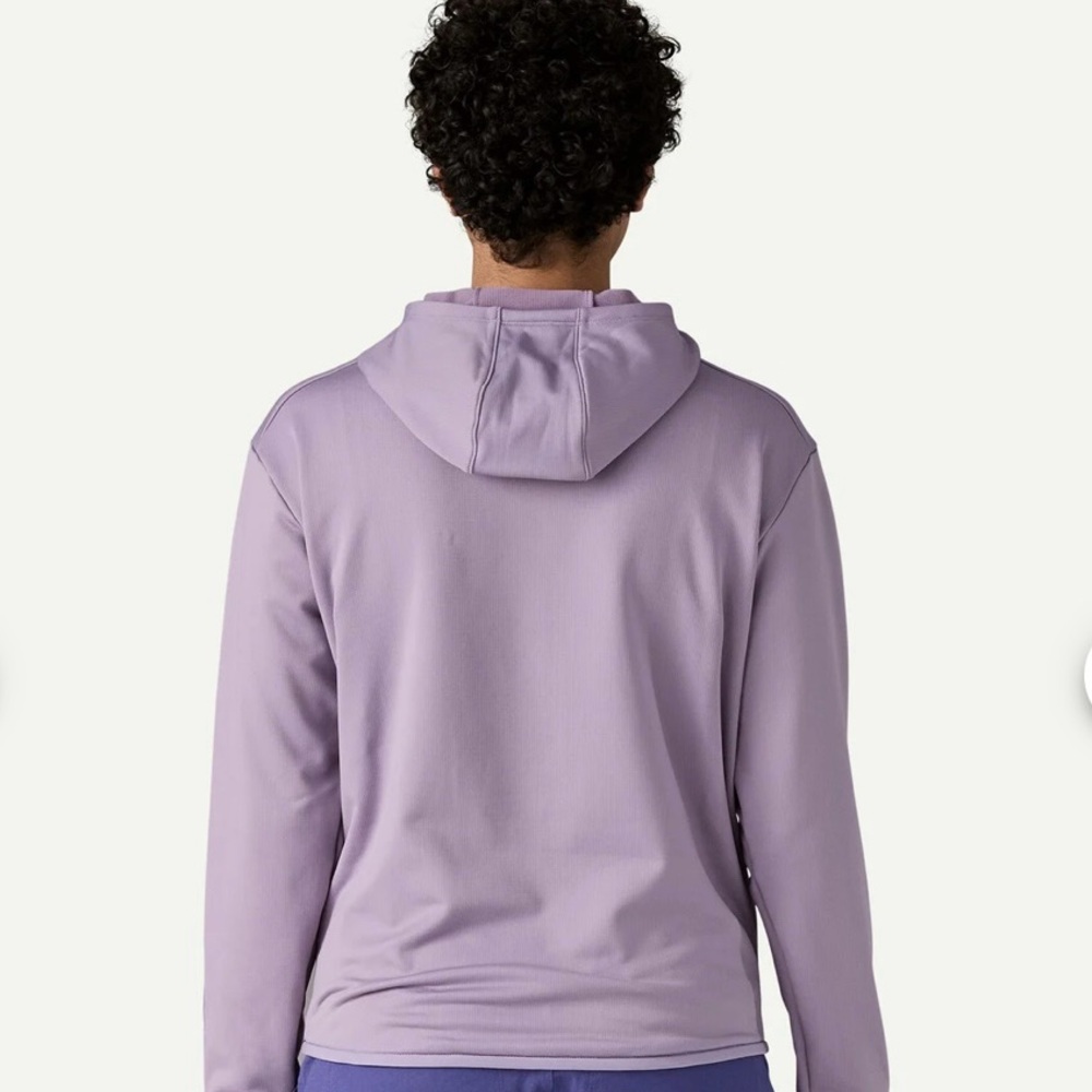 Patagonia Women's R1® Thermal Pullover Hoody Concrete Purple Lilac Size M NWOT - Picture 2 of 16